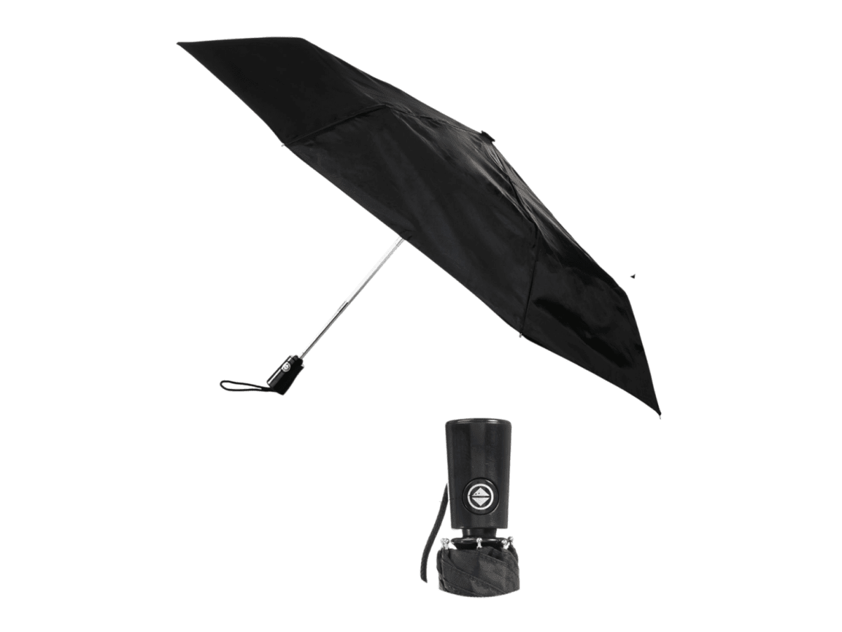 44" totes® 3 Section Auto Open/Close Umbrella - Auto Umbrellas - SwagWear