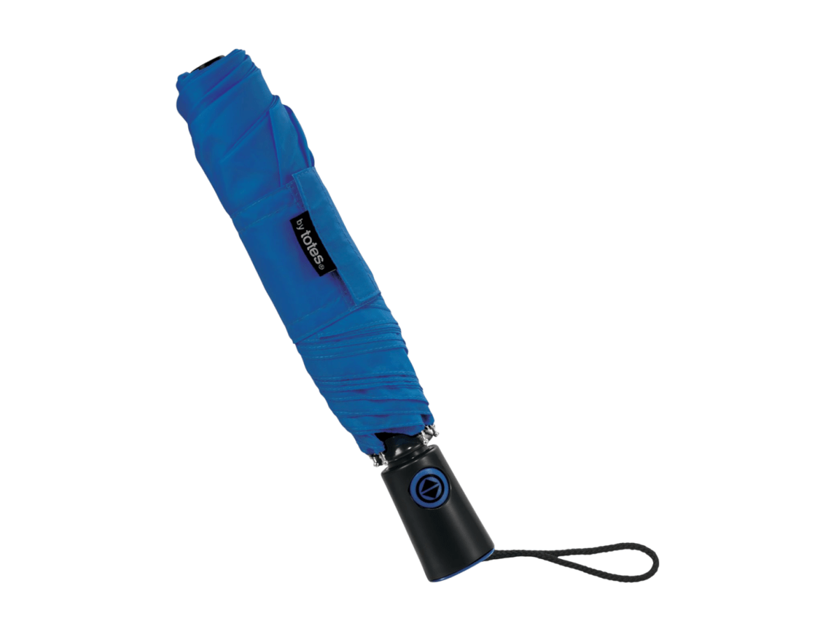 44" totes® 3 Section Auto Open/Close Umbrella - Auto Umbrellas - SwagWear