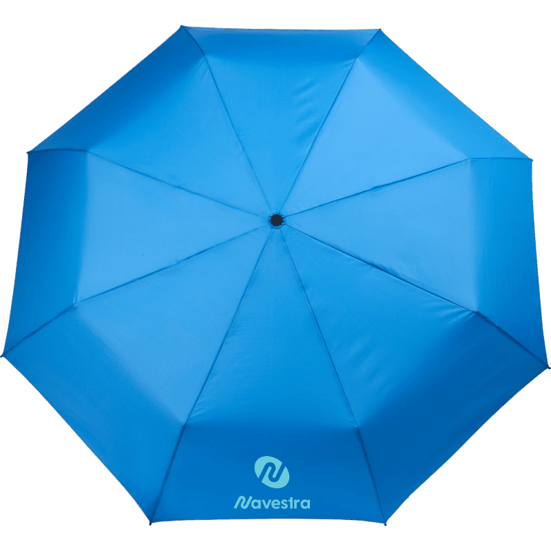 46" Recycled 3-Folding Umbrella - Manual Umbrellas - SwagWear