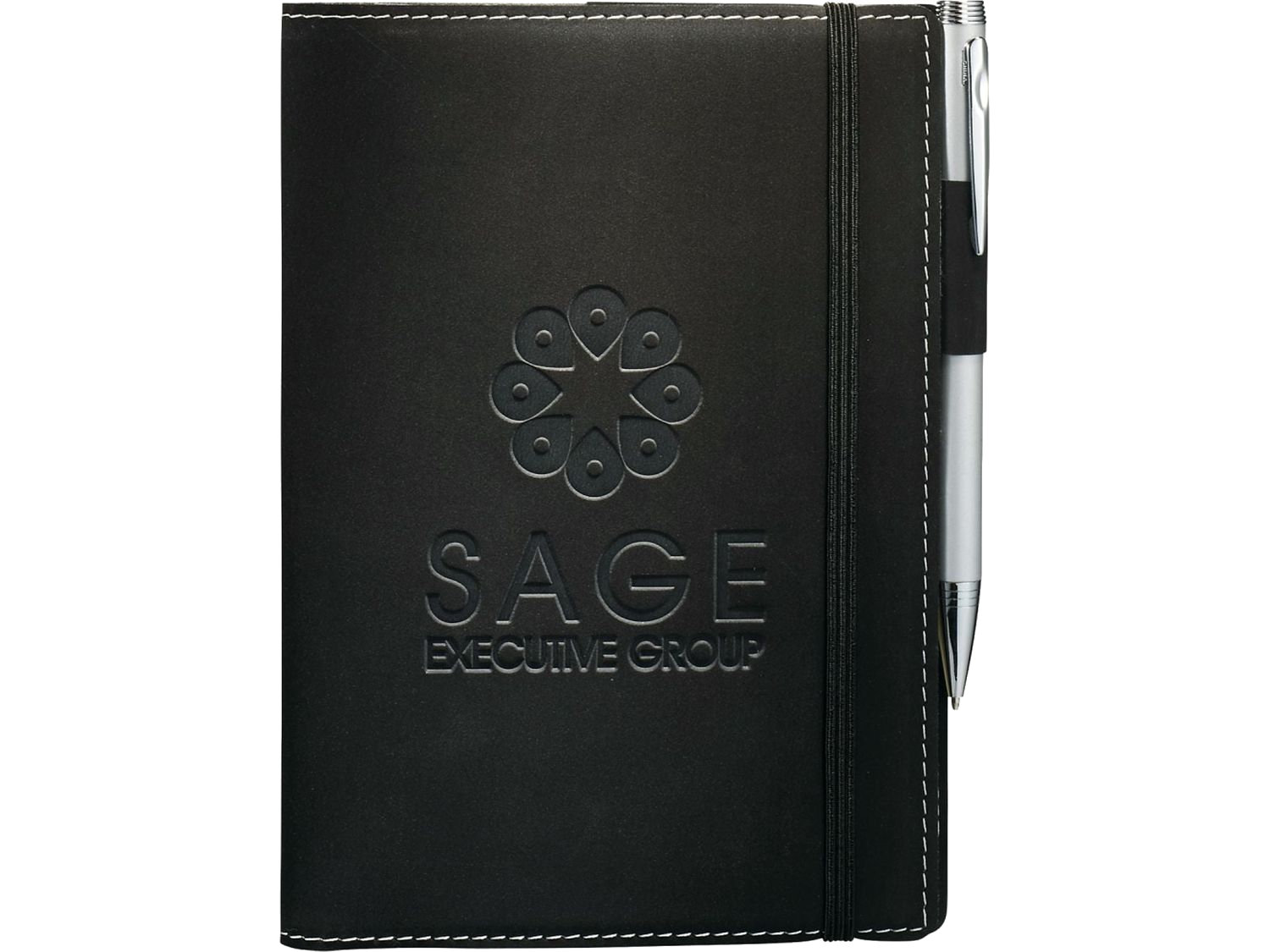5.25’’ x 7.5’’ FSC® Mix Revello Refillable Journal - Black - Refillable Journals
