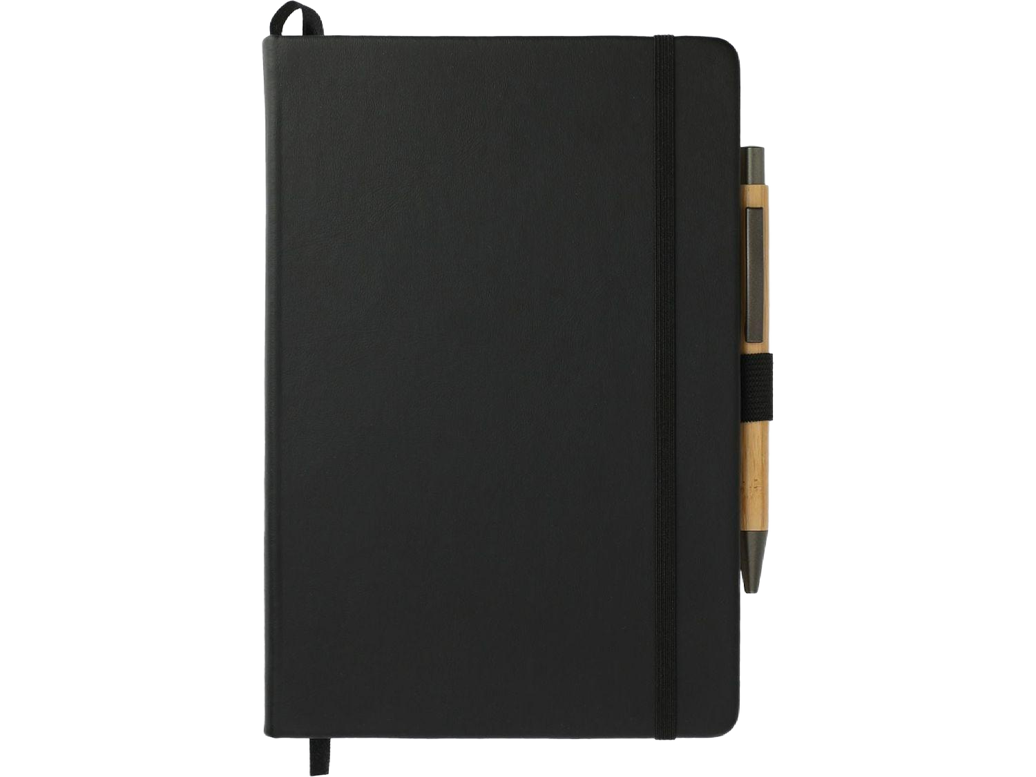5.5’’ x 8.5’’ Cactus Leather Bound Journal Set - Black - Journal Sets