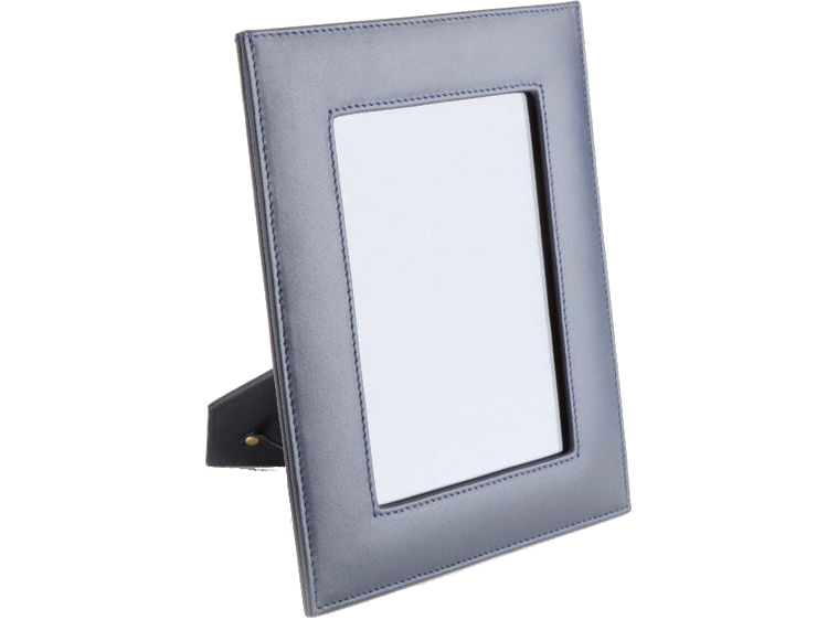 5″ x 7″ Leather Picture Frame - Blue - Homewares