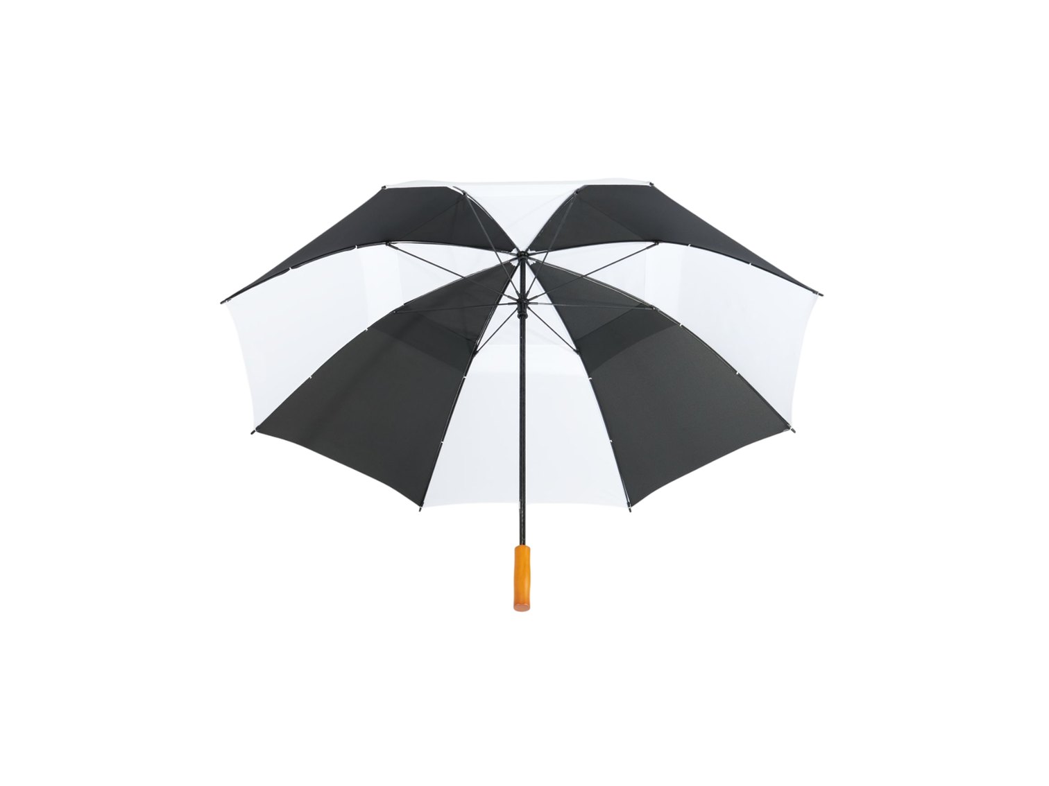 58" Recycled Golf Umbrella with Wooden Handle
