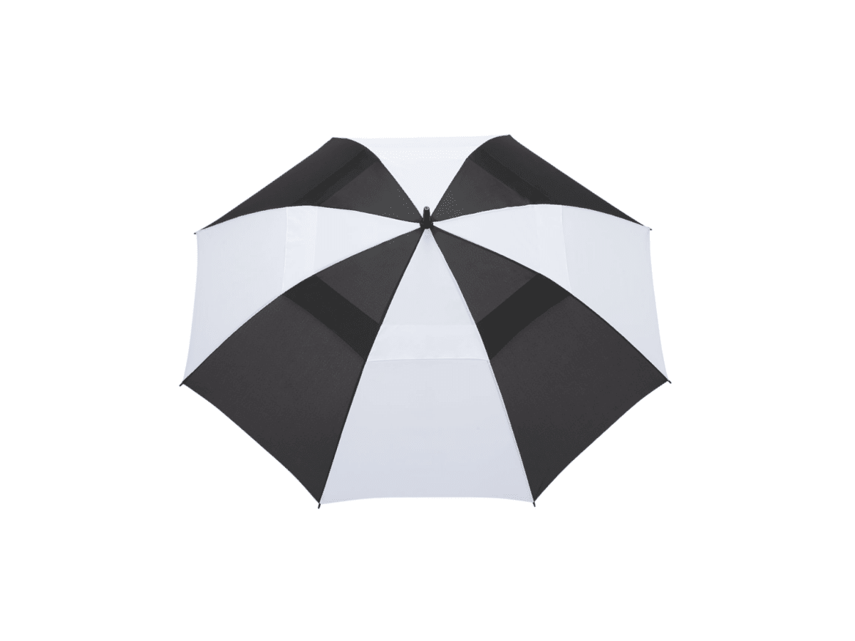 58" Recycled Golf Umbrella with Wooden Handle - Golf Umbrellas - SwagWear