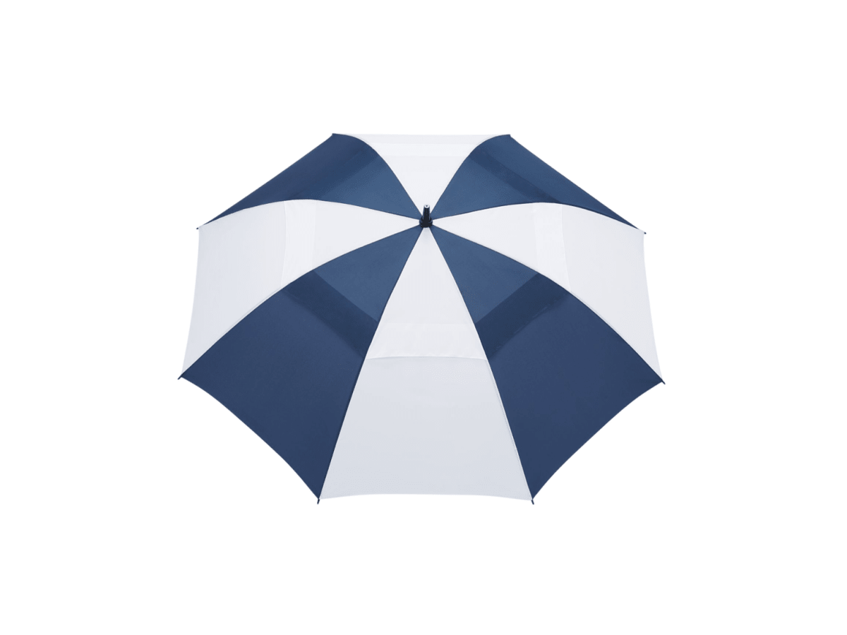 58" Recycled Golf Umbrella with Wooden Handle - Golf Umbrellas - SwagWear