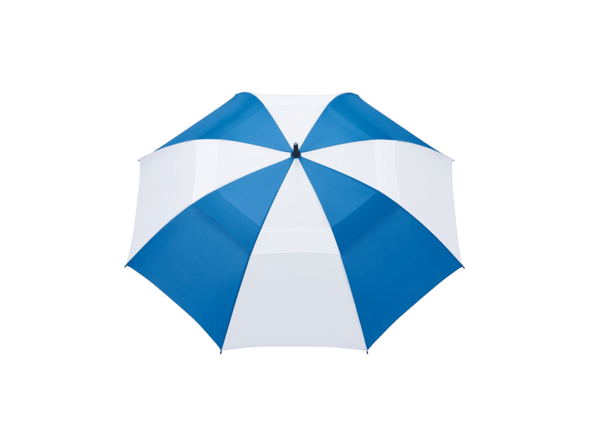 58" Recycled Golf Umbrella with Wooden Handle - Golf Umbrellas - SwagWear