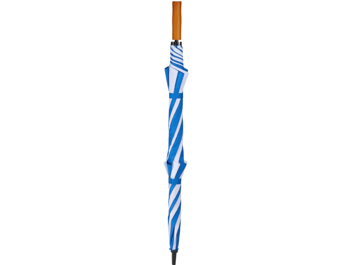 58" Recycled Golf Umbrella with Wooden Handle - Golf Umbrellas - SwagWear