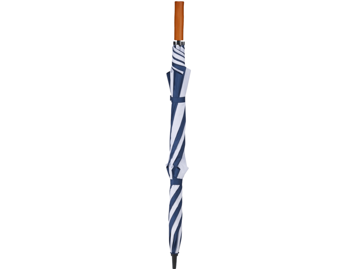 58" Recycled Golf Umbrella with Wooden Handle - Golf Umbrellas - SwagWear
