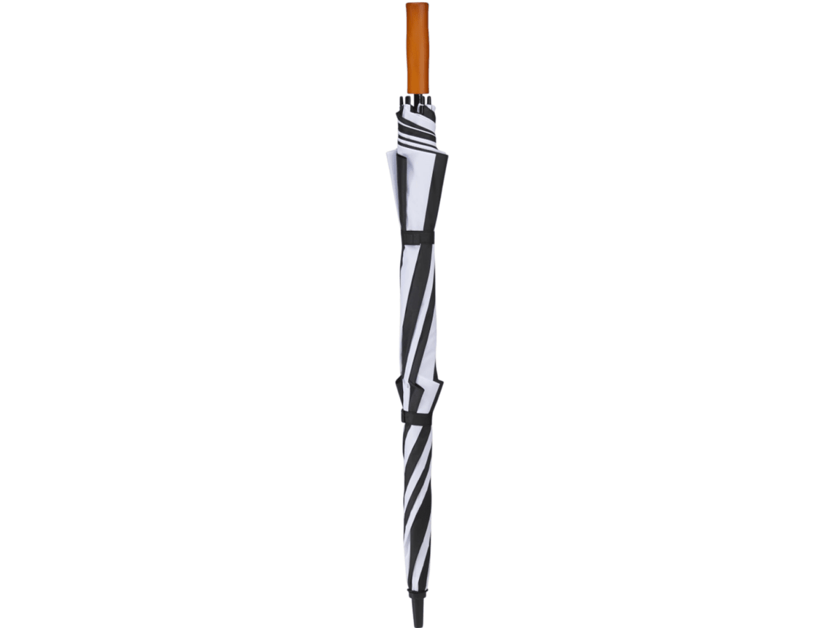 58" Recycled Golf Umbrella with Wooden Handle - Golf Umbrellas - SwagWear