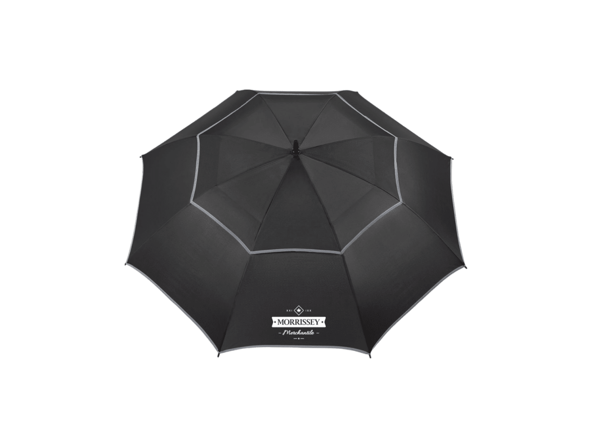 62" RPET Golf Umbrella w/ Reflective Trim - Golf Umbrellas - SwagWear
