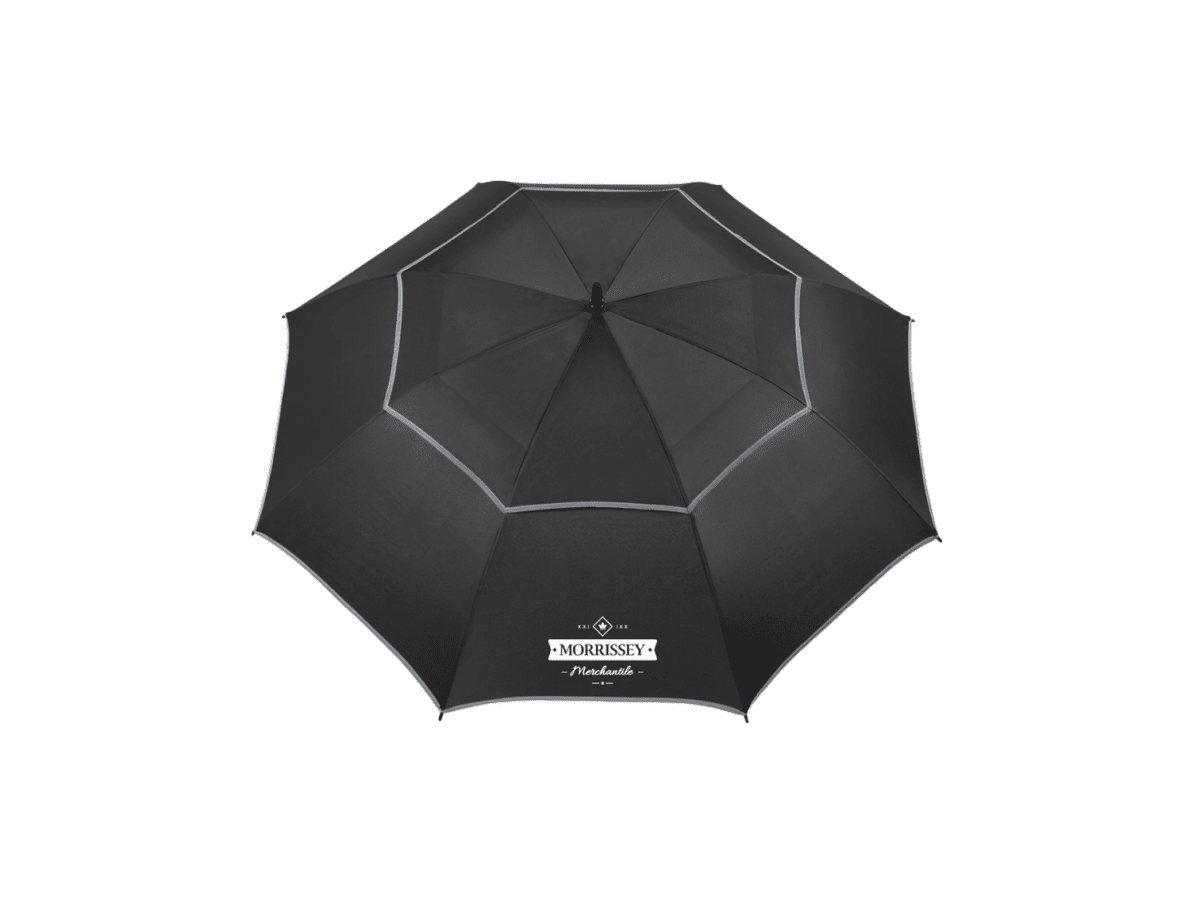 62" RPET Golf Umbrella w/ Reflective Trim - Golf Umbrellas - SwagWear