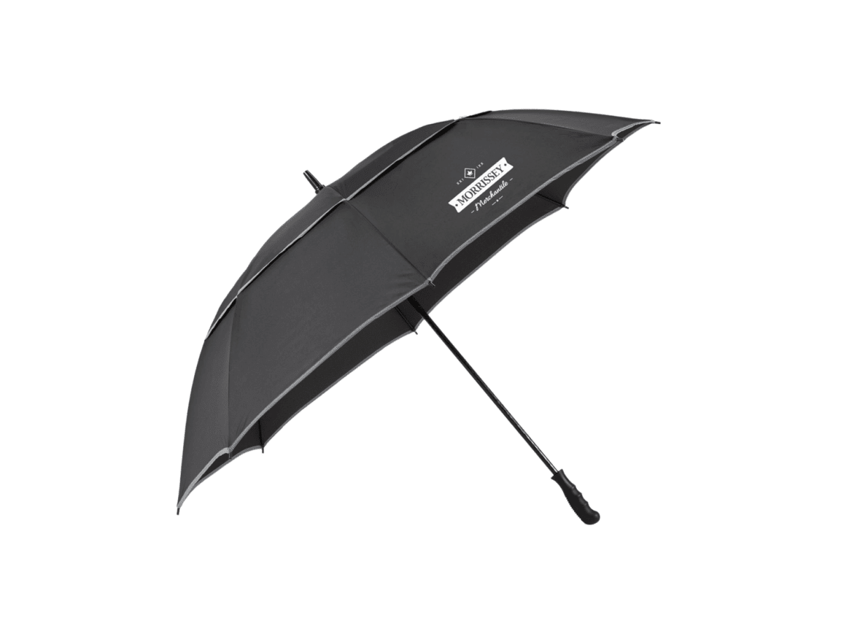 62" RPET Golf Umbrella w/ Reflective Trim - Golf Umbrellas - SwagWear