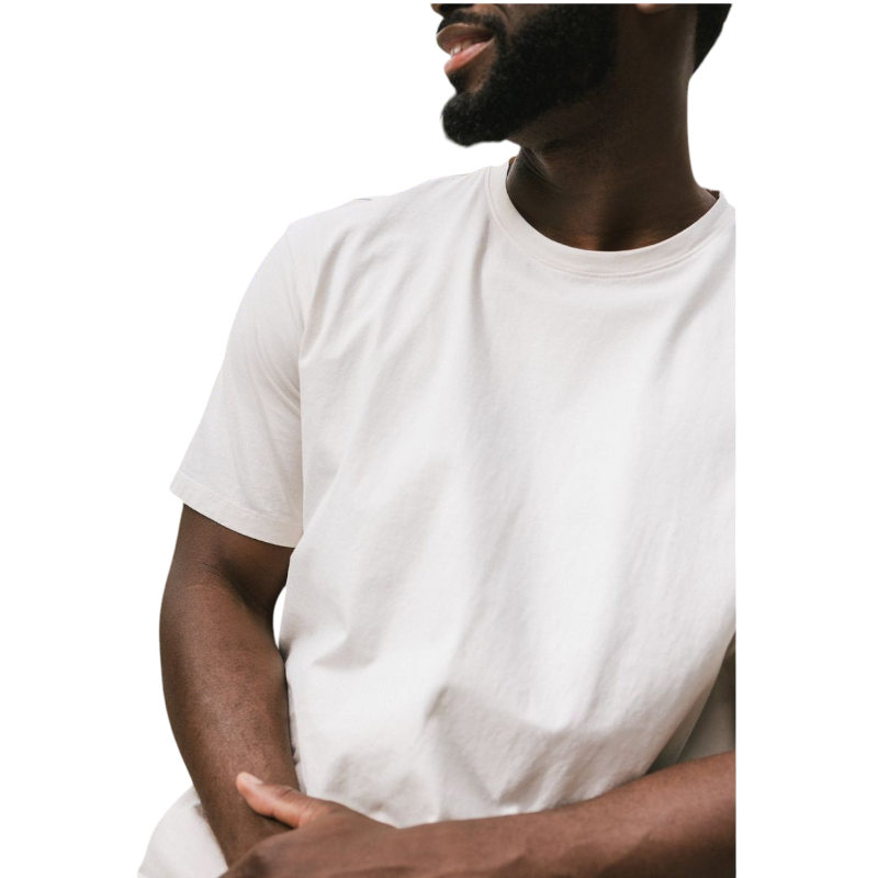 Man in olive tee with white background |Color:Olive