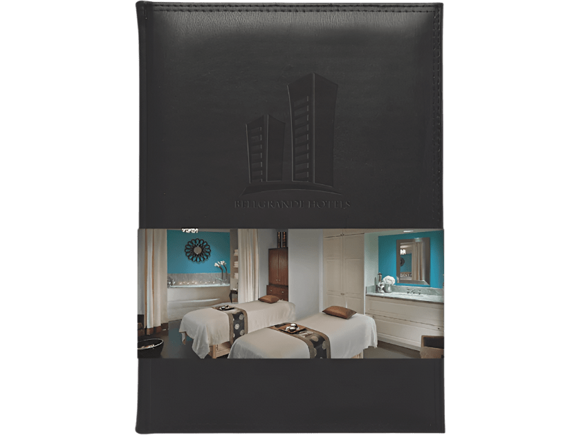 7" x 10" FSC® Mix Uptown Refillable Leather Journal by JournalBooks® - Refillable Journals - SwagWear
