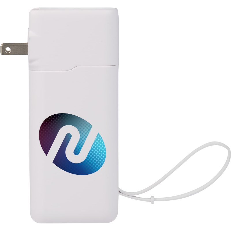 UL Listed 10,000 mAh 20W PD Power Bank with AC Plug