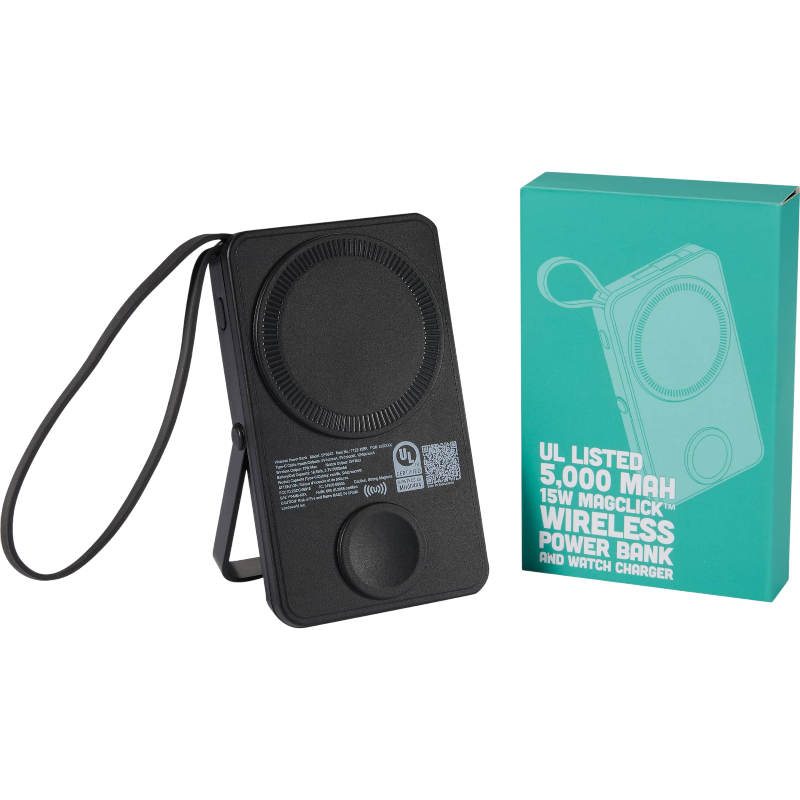 UL Listed MagClick™ Power Bank and Watch Charger