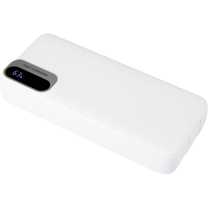 Laptop Power 20,000 mAh PD Power Bank with Integrated Cables