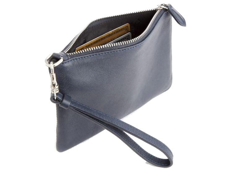 Royce Leather Zip Wristlet