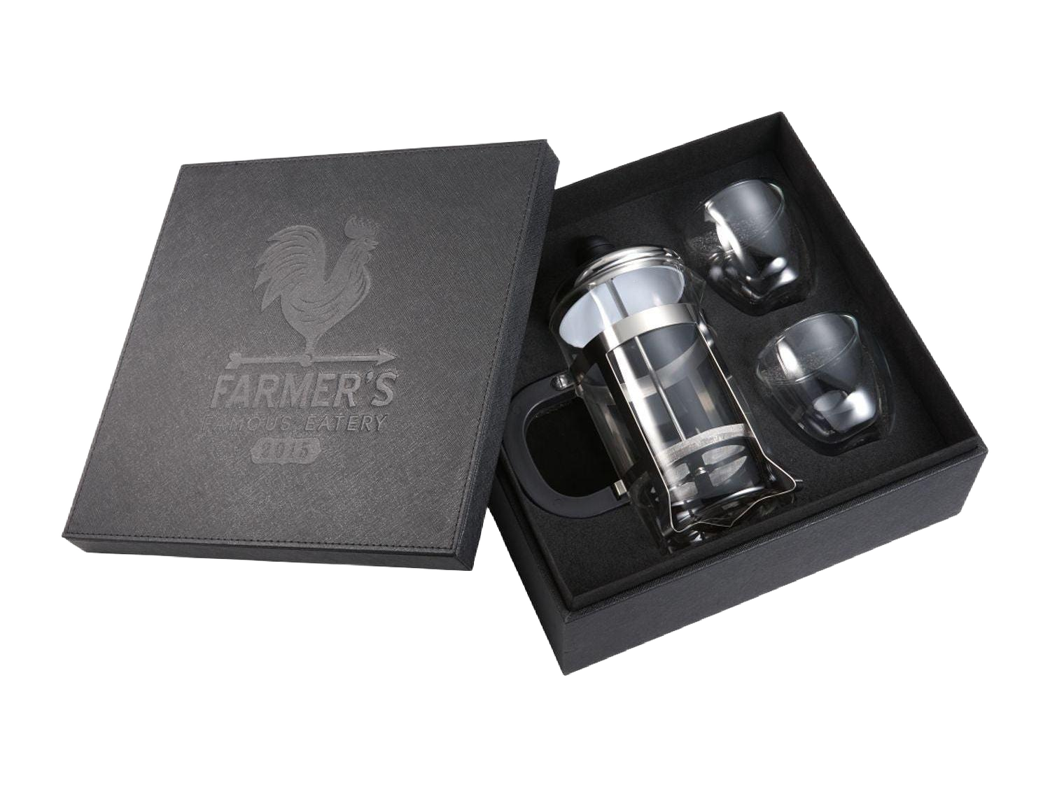 Modena Coffee Press and Glass Set