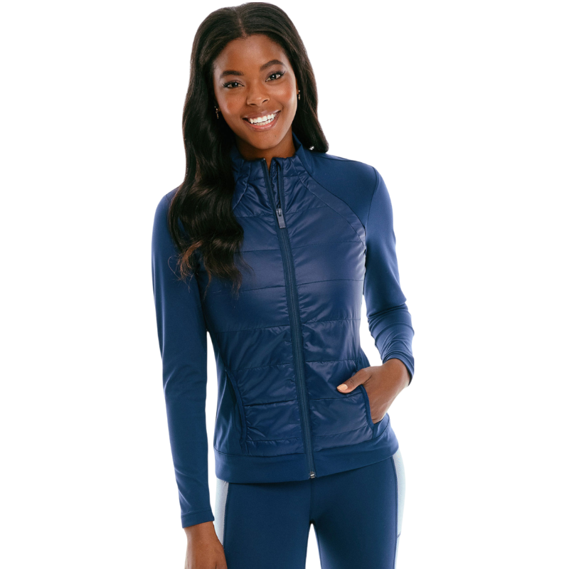 Southern Tide Women's Josette Mixed Media Full Zip Jacket