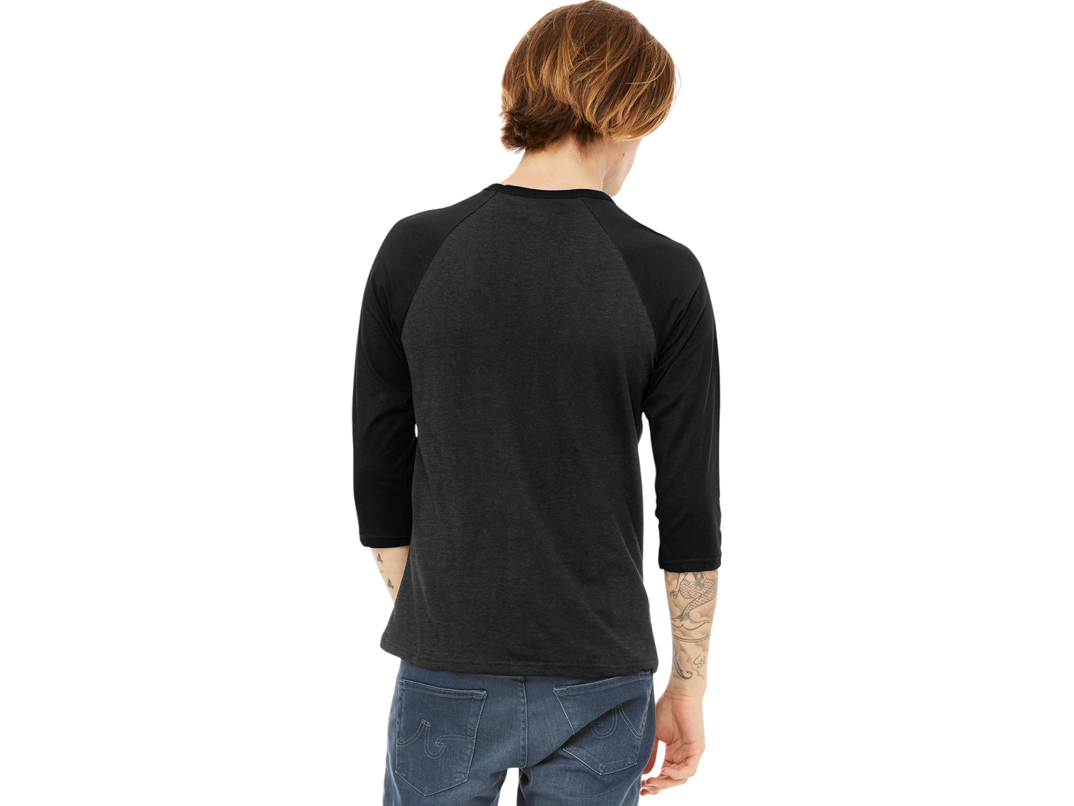 BELLA+CANVAS ® Unisex 3/4-Sleeve Baseball Tee