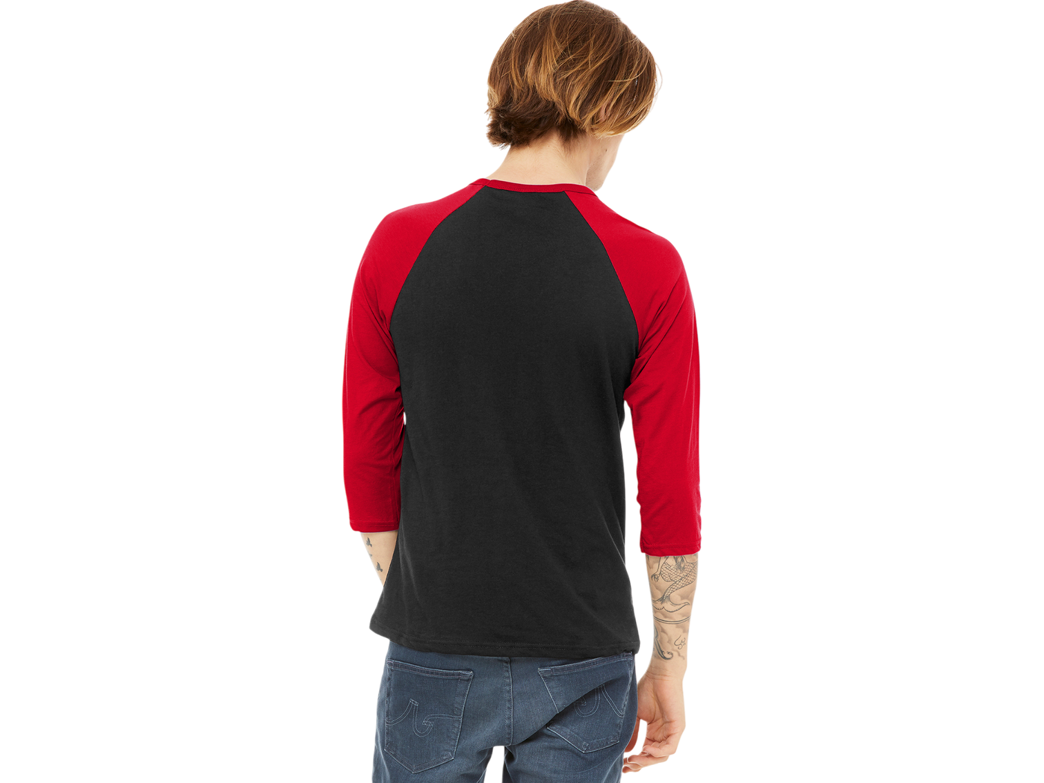 BELLA+CANVAS ® Unisex 3/4-Sleeve Baseball Tee
