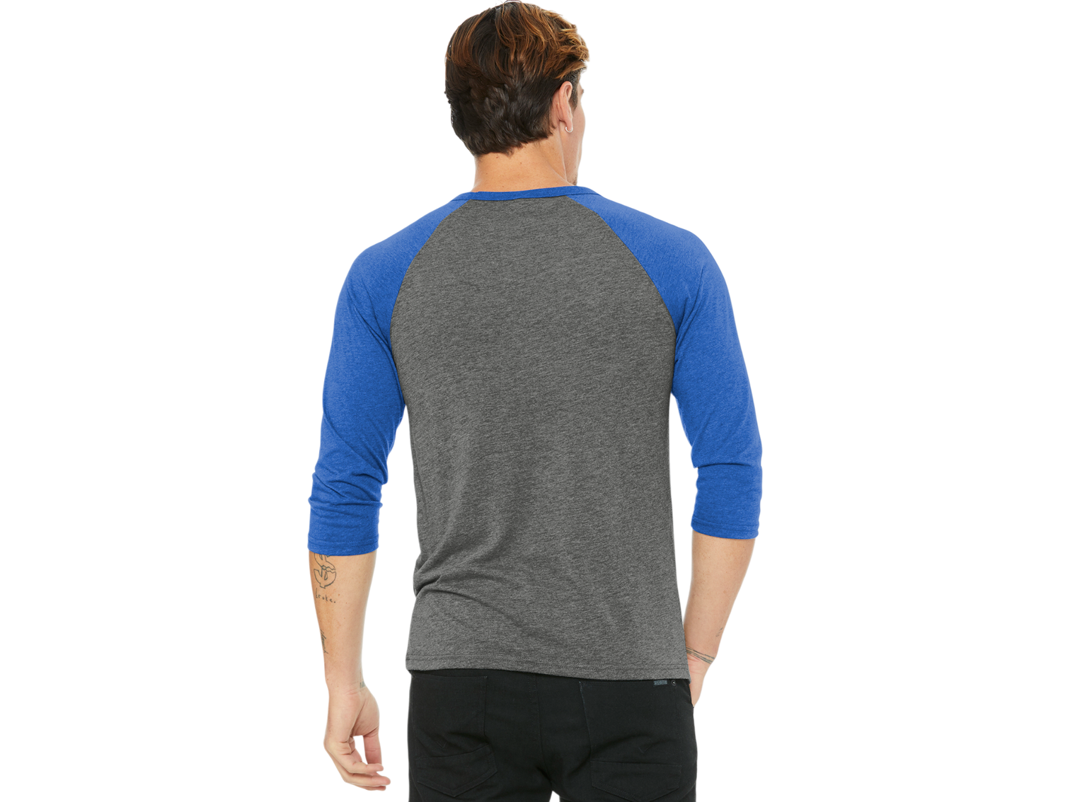 BELLA+CANVAS ® Unisex 3/4-Sleeve Baseball Tee
