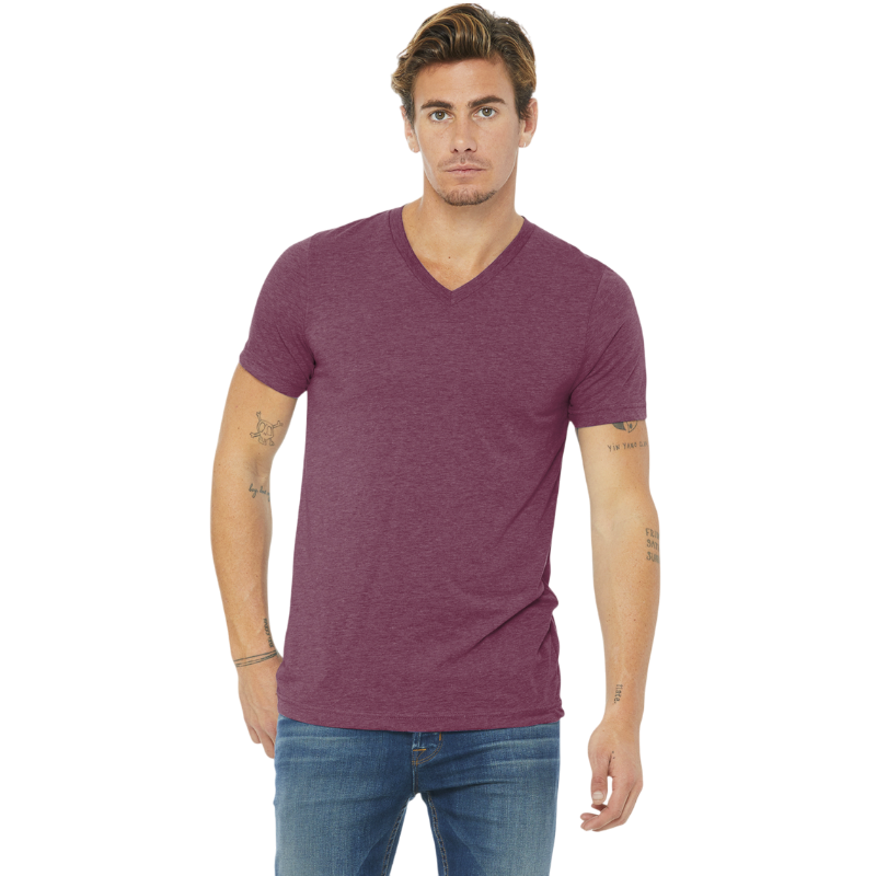 BELLA+CANVAS ® Unisex Triblend Short Sleeve V-Neck Tee