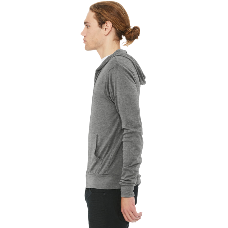 BELLA+CANVAS ® Unisex Triblend Full-Zip Lightweight Hoodie