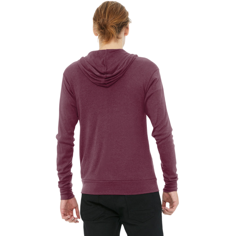 BELLA+CANVAS ® Unisex Triblend Full-Zip Lightweight Hoodie