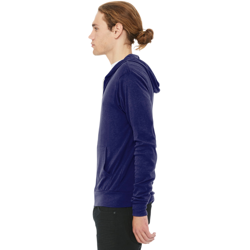 BELLA+CANVAS ® Unisex Triblend Full-Zip Lightweight Hoodie