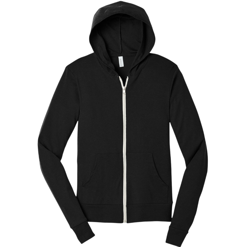 BELLA+CANVAS ® Unisex Triblend Full-Zip Lightweight Hoodie