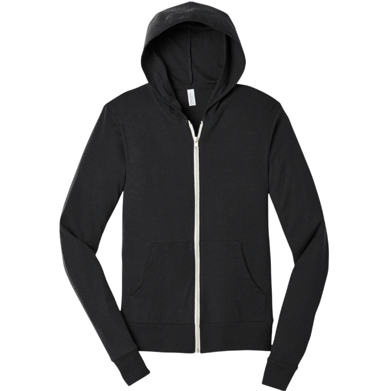 BELLA+CANVAS ® Unisex Triblend Full-Zip Lightweight Hoodie