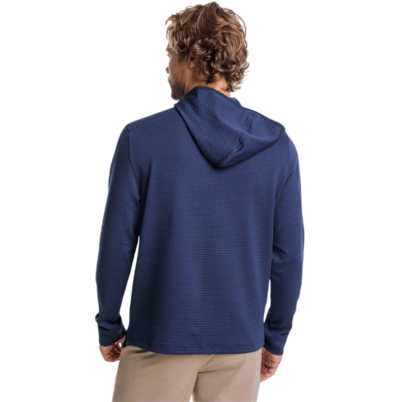 Southern Tide Men's Scuttle Heather Performance Quarter-Zip Hoodie