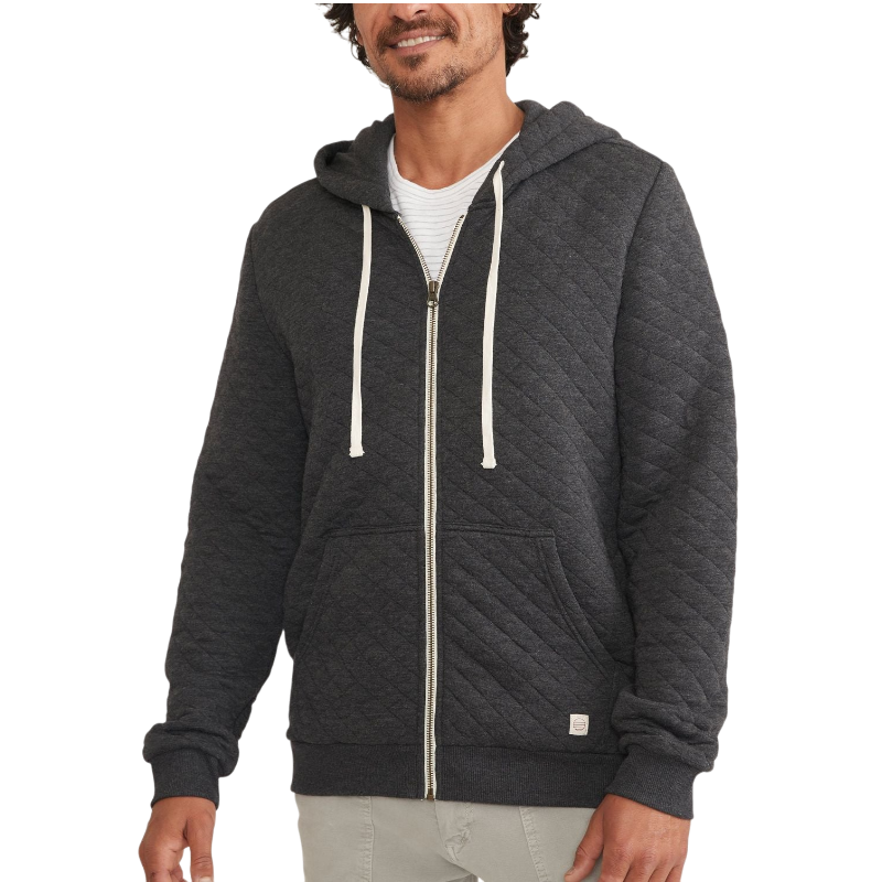 Marine Layer Men's Corbet Quilted Full Zip Hoodie
