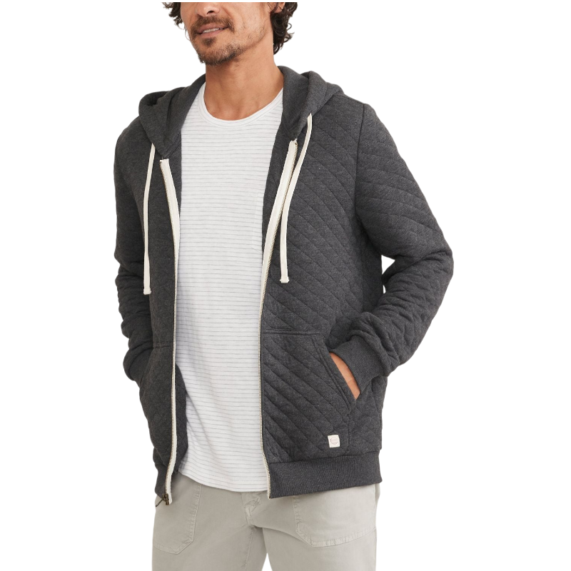 Marine Layer Men's Corbet Quilted Full Zip Hoodie