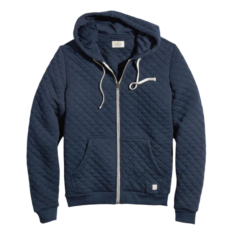 Marine Layer Men's Corbet Quilted Full Zip Hoodie