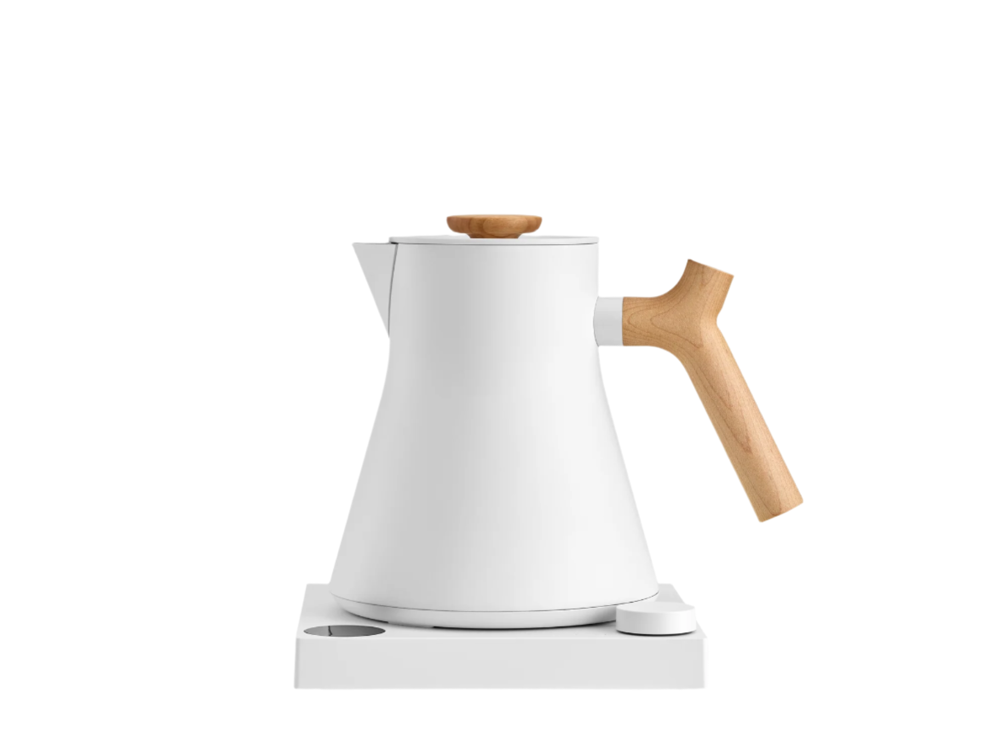 Corvo EKG Electric Kettle-Pro-Matte White + Maple-Fellow