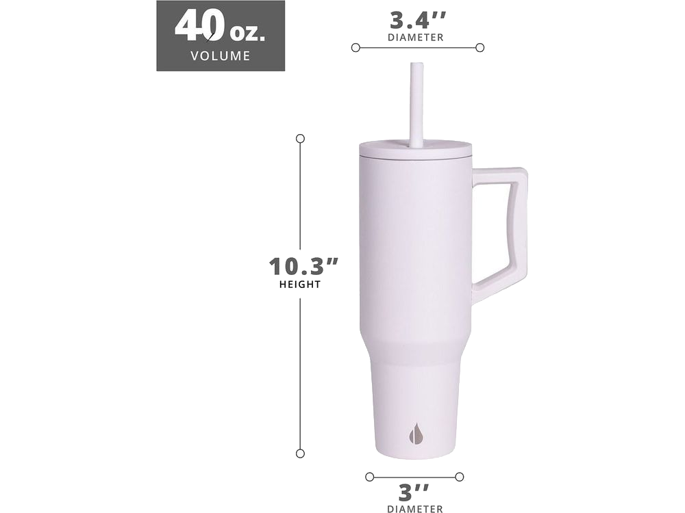 Elemental Commuter 40oz Tumbler - White