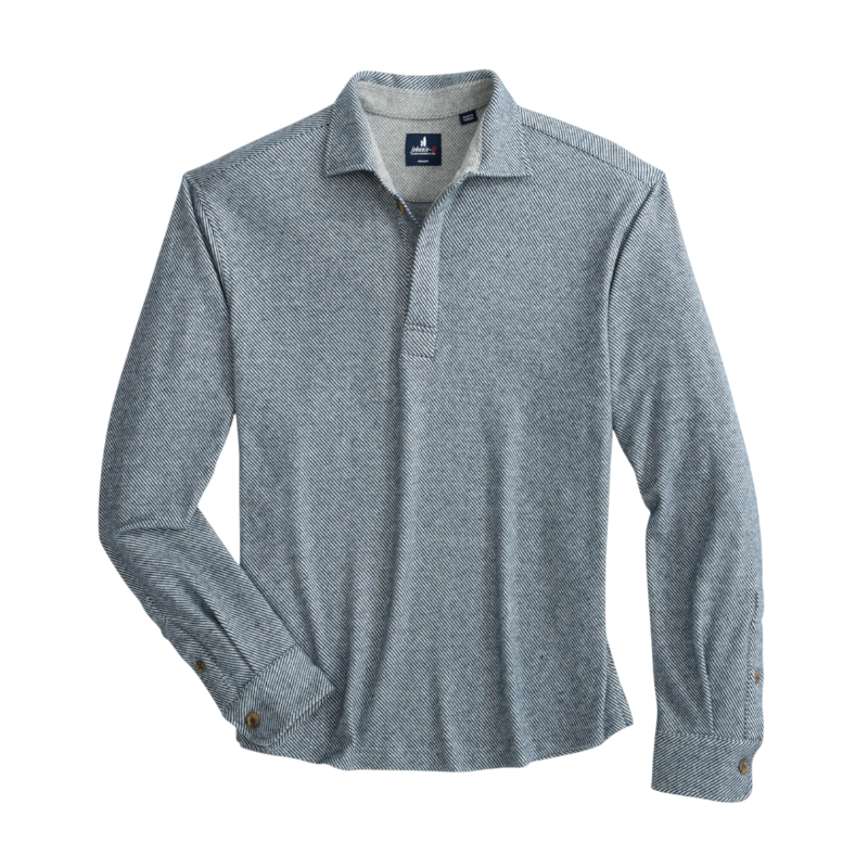 Johnnie-O Men's Middleton Knit Flannel Popover