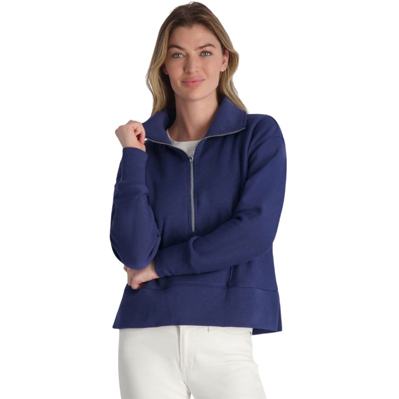 Zero Restriction Women's Regan Zip Mock-Neck Sweatshirt
