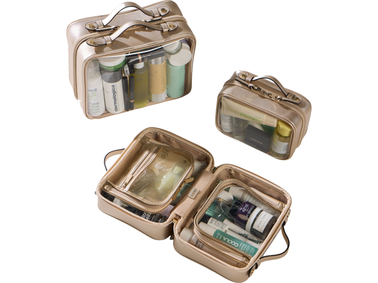 Calpak Large Clear Cosmetics Case