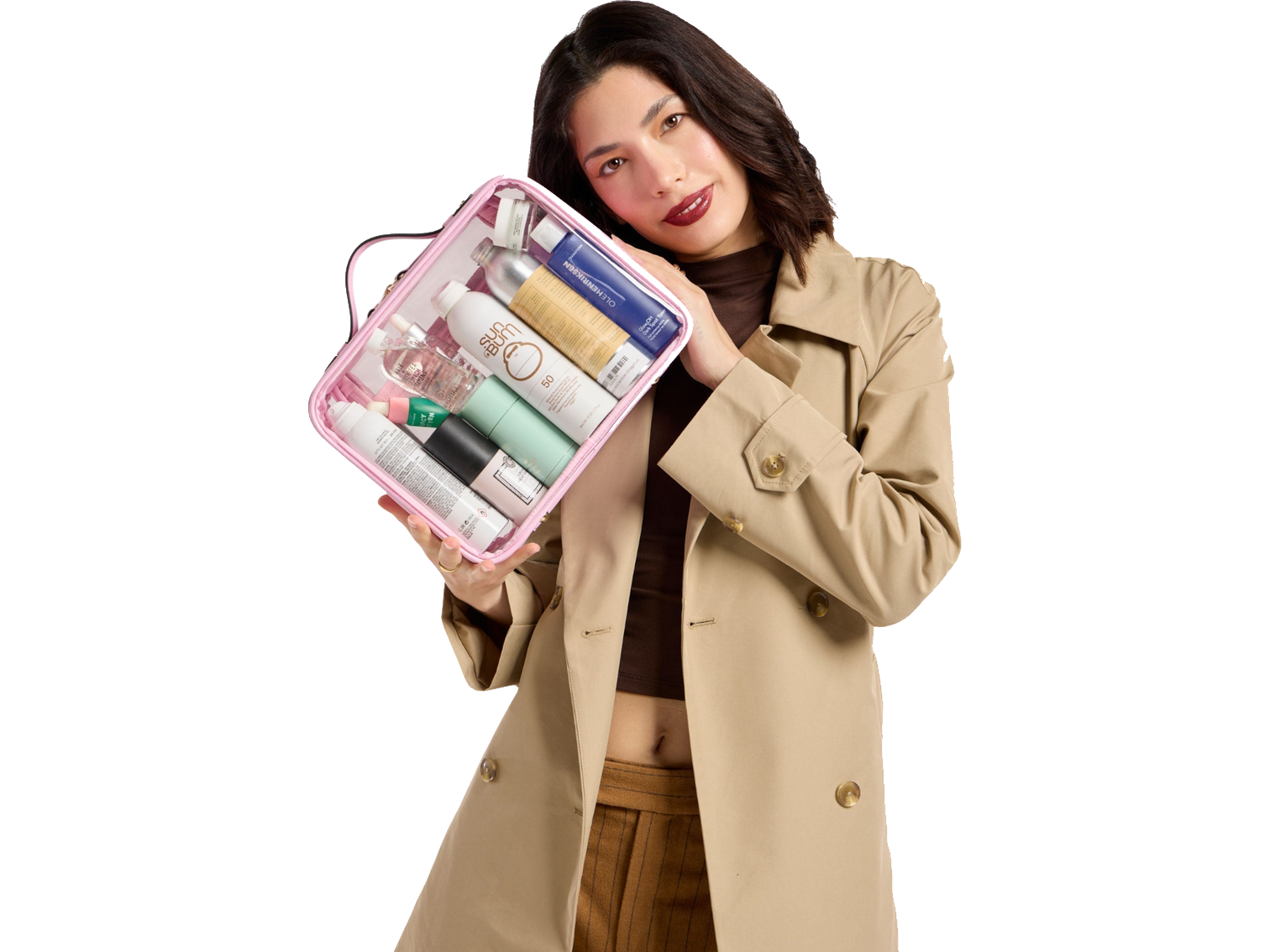 Calpak Large Clear Cosmetics Case