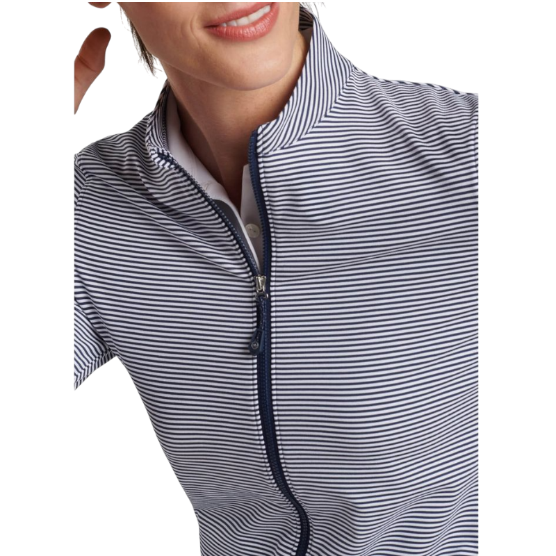 Peter Millar Women's Vista Stripe Katy Full-Zip Layer
