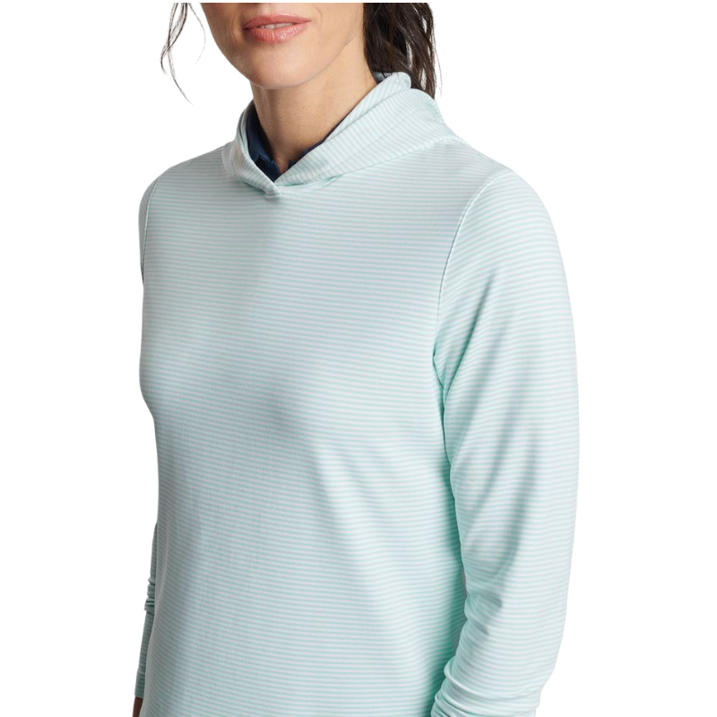 Peter Millar Women's Vista Stripe Pine Hoodie