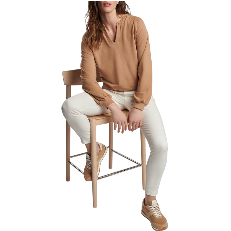 Peter Millar Women's Lava Wash Henley Crew