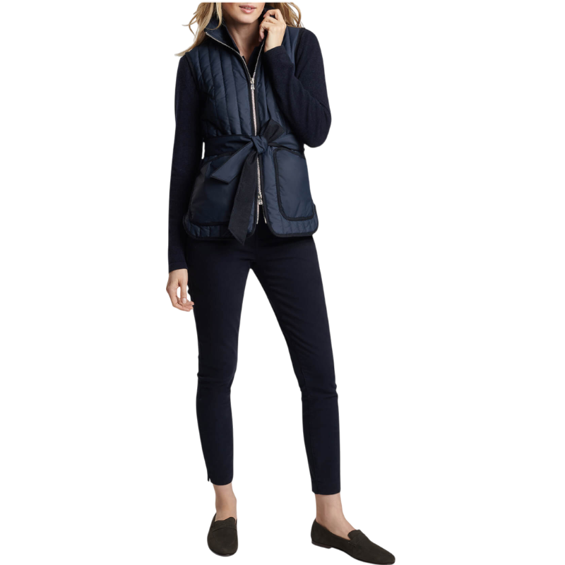 Peter Millar Women's Scout Quilted Travel Vest With Tie