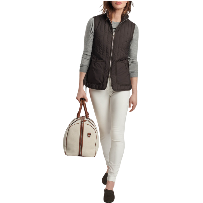 Peter Millar Women's Scout Quilted Travel Vest With Tie