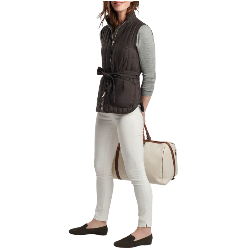Peter Millar Women's Scout Quilted Travel Vest With Tie