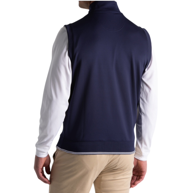 Fairway & Greene Men's Neck Print Caves Quarter-Zip Vest
